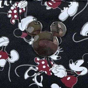 🖤 Disney Mickey & Minnie Mouse Black Zip-Around Walle